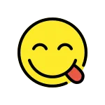 Face Savoring Food SVG Icon